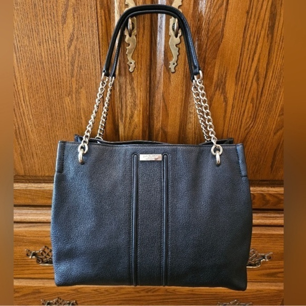 Kate Spade Blue Pebbled Leather Shoulder Bag EUC
